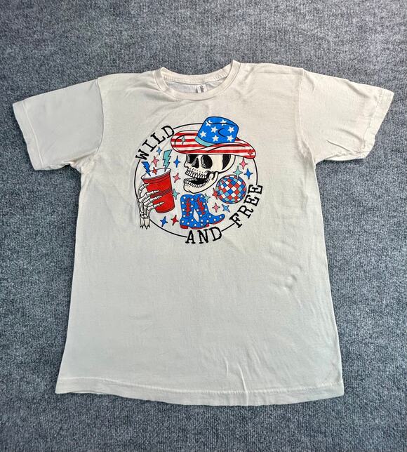 Wild & Free Other - Wild And Free Skeleton Cowboy Graphic T Shirt Adult Medium Western USA Tee